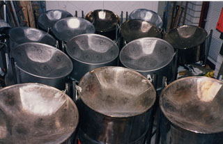 A set of "steelpans"